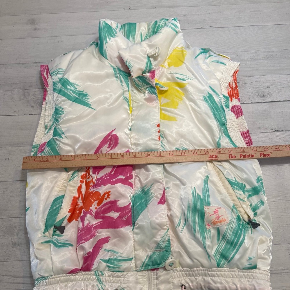 Vintage‎ 90s Luhta powder abstract colorful pattern vest - Picture 8 of 10
